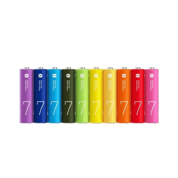 Батарейки щелочные Xiaomi Rainbow Batteries, AAA, LR03, 10 шт.